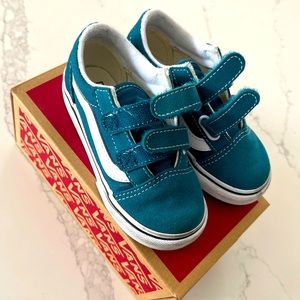 Kids Vans Old Skool V - Teal - Size 8.5